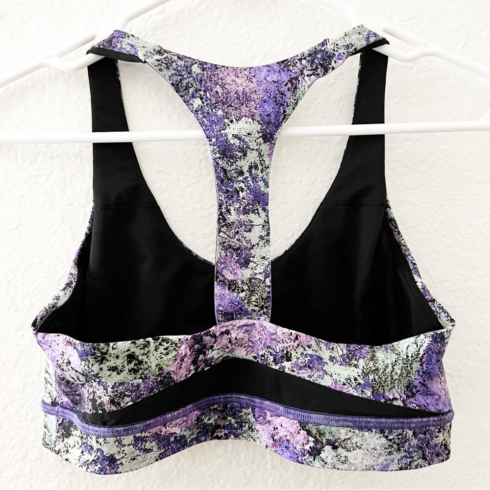 Lululemon | Break Free Bra Vivid Vision Multi Black Size 8 - Picture 2 of 3